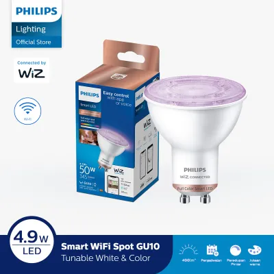 Philips Lampu Smart LED Spotlight 4.9W GU10 Bluetooth - Color & TW (Warna)