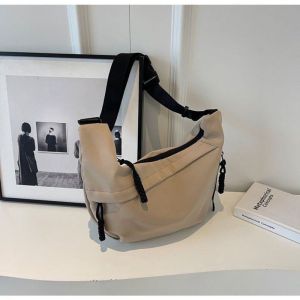 EchoBliss  กระเป๋าผ้าอ๊อกฟอร์ดยอดนิยมในปีนี้กระเป๋าสะพายข้างผู้หญิงกระเป๋าสะพายข้างแบบลำลองแบบใหม่สำหรับนักเรียนในชั้นเรียน