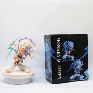 16Cm One  Piece Nika Luffy Hand-held Sun God Fifth Gear Nika Luffy Fruit Awakening Animation figure Model Ornaments Automobile ornaments gift collection