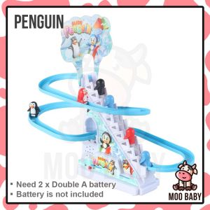 ⭐Moo Baby Toy Duck Climbing Stairs Toy Duck Track Toy Duck Stair Duck Slide Toys Duck Toys for Baby Duck Toys Moving 鸭子玩具