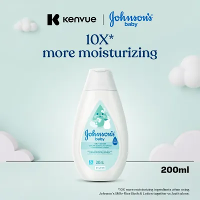 Johnsons Baby Milk + Rice Bath 200ml