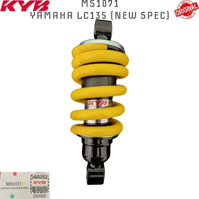 KYB YAMAHA LC135 V1-V7 NEW SPEC MONO MONOSHOCK LC REAR SHOCK ABSORBER 100% ORIGINAL MS1071B MS1071Y 135LC REAR ABSORBER BELAKANG MS1071 Automotive Motorcycle Suspension