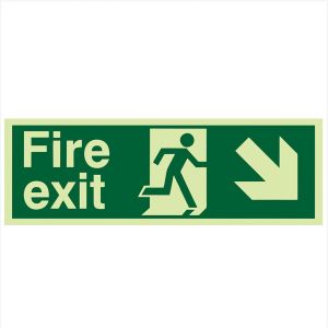 Self-Luminous Emergency Sign Glow Arrow for Fire Exit Direction