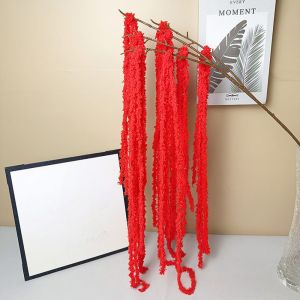 LLCY Yarn Amaranthus Artificial Hanging Plant Ornament Multicolor Simulated Amaranthus Caudatus Beautiful Accessories Hanging Long Tassel Flower European Wedding Decoration