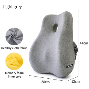Lumbar Support Pillow for Office Chair Memory Foam Back Cushion Car Seat Back Pillows for Back Pain Relief Ergonomic Orthopedic Back Rest Ideal Back Pillow for Computer/Desk Chair Car Seat Etc