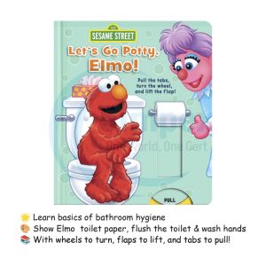 [SG] Sesame Street: Lets Go Potty Elmo! Toilet Hygiene / Hardcover /Baby Toddler Children Education Book (Studio Fun)
