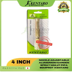 NOZZLE ADJUSTABLE 4INCH ALUMUNIUM GARDEN SELANG KEBUN AIR SPRAY MULUT PIPA SEMPROT SEMPROTAN KENTARO