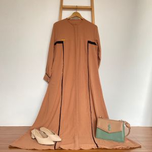 SET Gamis Kondangan IRINA Dress gamis bahan crinkel Airflow LD 110