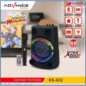 SPEAKER PORTABLE ADVANCE KS 612 Ukuran 65 inch - Free mic 1 Pcs