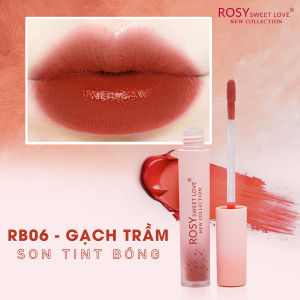 Son kem lì ROSY STARS 2023 bóng mềm mô lâu trôi _Màu Đỏ Nâu