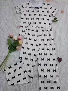 2026 New New Butterfly Print Pajamas Womens Home Clothes Set