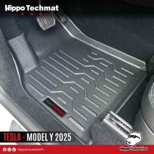 ALL NEW TESLA MODEL Y 2026  PRO SERIES   Original  Hippo Techmat  Deep Dish  Floor Matting / Waterproof /Durable/Odorless/1st row -2nd row /Cargo/trunk tray car mats accessories] Thailand Made V1 [PRO SERIES ]
