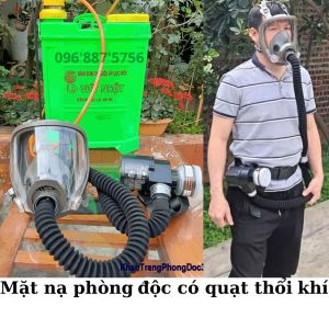 Mặt Nạ Phun Thuốc Trừ Sâu Có Quạt Thổi Khí Tươi Dễ Thở Thoáng Mát Không Mờ Kính Có Bảo Hành