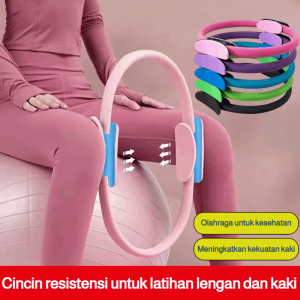 【Pembentukan Tubuh】Cincin Ajaib Pembentuk Pilates/Cincin Pilates/Lingkaran Ajaib Yoga/Cincin Resistensi Latihan Gym & Kebugaran Latihan Paha Pengencangan Paha