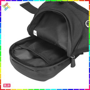Motorcycle EVA Hard Shell Side Bag - Phone Waist Pack for Cyclists Waterproof and Adjustable for All Weather Conditions