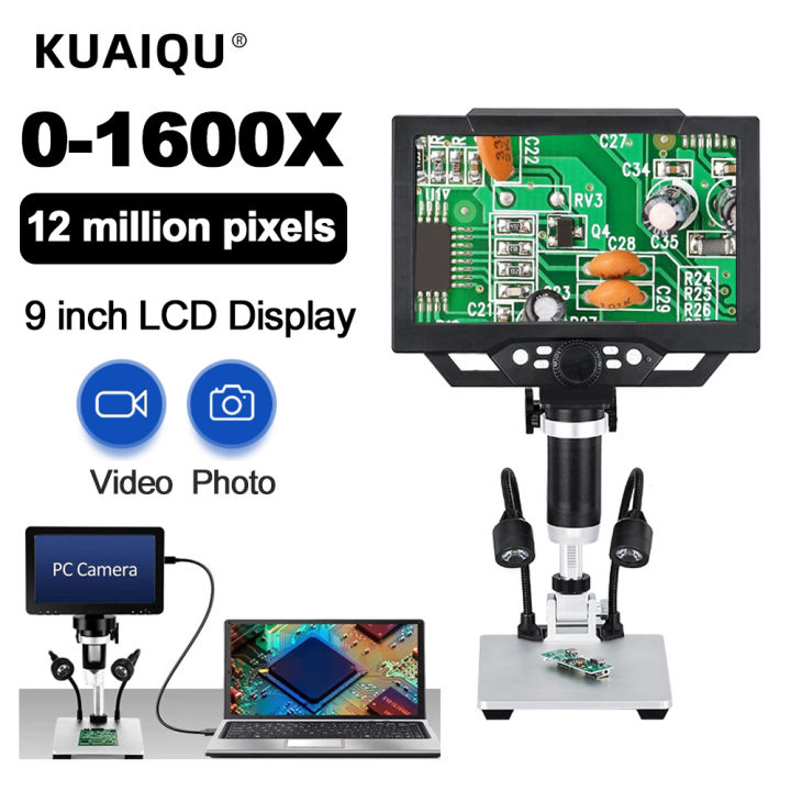 G1600 Digital Microscope Camera For Soldering,1600X Electronic USB ...