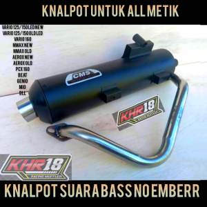 Knalpot CMS BEAT SCOOPY VARIO MIO PCX NMAX AEROX SUARA BAS ADEM