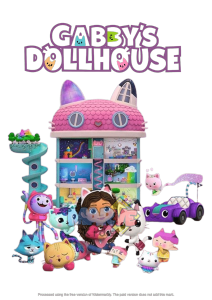 Tas Pouch Bag Kecil Gabbys Dollhouse Tas Hampers Ultah Souvenir Ulang Tahun Goodie bag Goodiebag