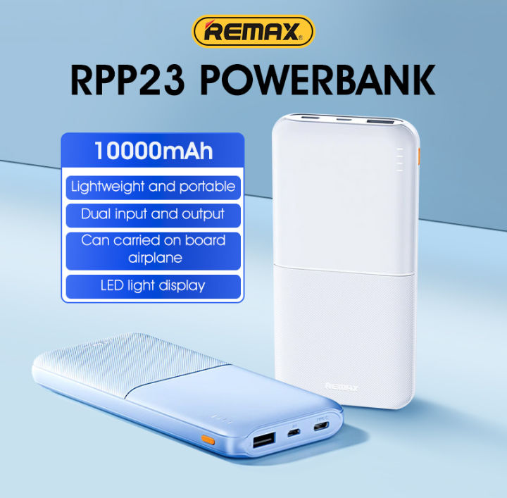 Remax 10000mah Powerbank Portable Fast Charging Charger Slim Li-Polymer ...