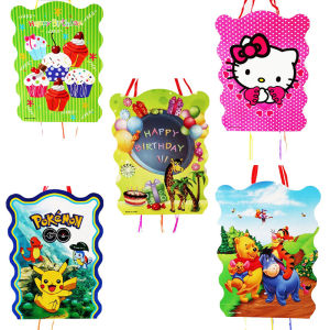 ข้ามพรมแดนหลากหลายรูปแบบอุปกรณ์งานเลี้ยงวันเกิดของตกแต่งงานปาร์ตี้ธีมสัตว์อะนิเมะต่างๆ pinata