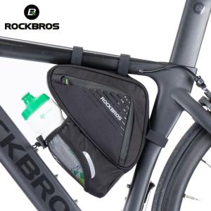 ROCKBROS MTB Road Bike Tube Front Frame Reflective Triangle Bags Pocket Cycling Water Bottle Bike Bicycle Accessories Portable