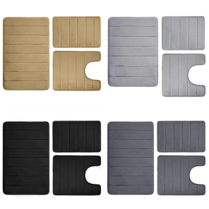 Bộ Thảm phòng tắm nonslip Thảm nhà tắm thấm nước mềm thảm bằng nỉ mỏng cho vòi hoa sen nhà phòng tập thể dục Salon nhanh khô