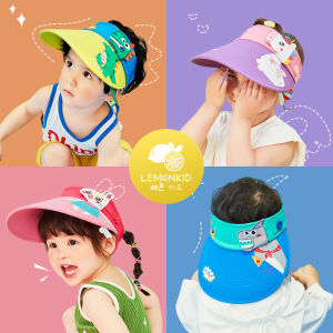 Lemonkid New Kids Sun Hat Summer Dinosaur Cartoon Cute Rabbit Boys And Girls Sun Hat Empty Top Hat Childrens Golf Hat LK2210019