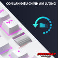 Phím Cơ Không Dây WEIKAV F75 PRO RGB, LED Viền RGB, 3 Modes, Con Lăn, Hotswap 5 chân.. 