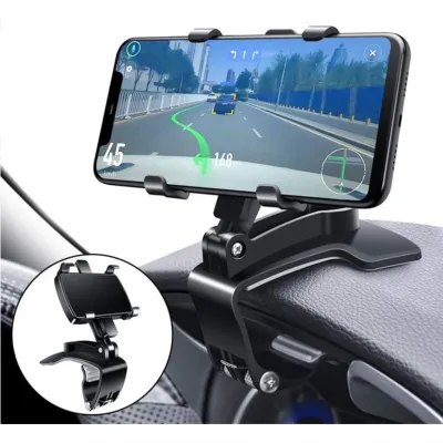 NEW Dashboard Car Phone Holder 360º Rotation Universal Cell Phone Car Clip Mount Stand 360 Degree Car Navigation Bracket