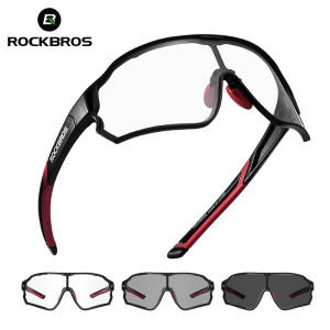 ROCKBROS Photochromic Bike Glasses Bicycle UV400 Sports Sunglasses for Men Women Anti Glare Lightweight Hiking Cycling Glasses