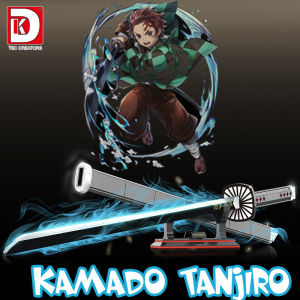 Đồ Chơi Lắp Ráp Mô Hình Kiếm Nhật Luân  Kamado Tanjiro Trong Kimetsu no Yaiba - Thanh Kiếm Diệt Quỷ DK1516 Với 759 PCS+