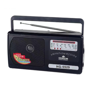 HG-5529 Compact Portable Radio with HQ Sound System FM/AM/SW Receiver Foldable Handle