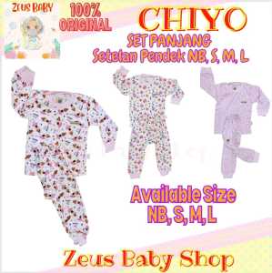 Chiyo Babywear Setelan  Baju Panjang dan Celana Panjang Girl - Baju Tidur Anak Perempuan - Obl Panjang