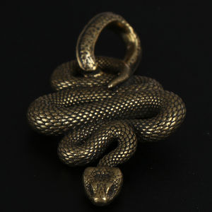 [Sirola] 1pc Brass Snake Key Ring Boa Key chain Outdoor Small Accessories Car Hanging