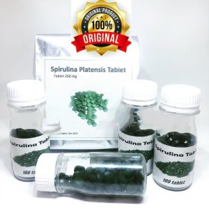 Spirulina Tablet Platensis 100 butir pcs 100tablet 100butir 100pcs