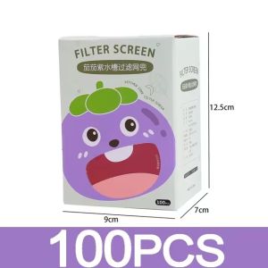 ถุงผนังห้องครัวติดตั้งตาข่ายตะแกรงอ่างแบบใช้แล้วทิ้งกรองท่อระบายน้ำป้องกันการบล็อกตะกรันถุงตาข่ายใส่ของ100ชิ้น