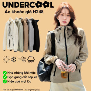 Áo Khoác Gió Nữ Mỏng Nhẹ Chống UV Dáng RộngUNDERCOOL Nữ Dù Mỏng Nhẹ Chống Nắng Chống Thấm Nước Nhẹ khóa kéo H248