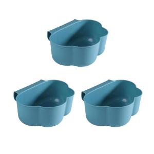 3PCS Cabinet Mounted Waste Container For Kitchen Countertop Plastic Trash Storage Bin Hanging Garbage Organizer