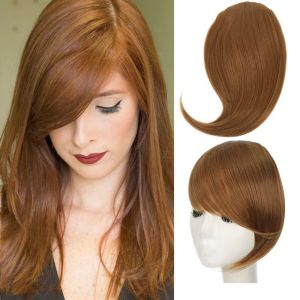 NTSITAR ขนปุยฟู วันต่อวัน ล่องหนแบบล่องหน ที่ต่อผม สำหรับผู้หญิง ไฟเบอร์ทนความร้อน สังเคราะห์สังเคราะห์สังเคราะห์ อุปกรณ์เสริมผม แบบตรง ปอยผมปลอม วิกผมหน้าม้าเฉียง ผมม้าปลอม หน้าม้าด้านข้าง