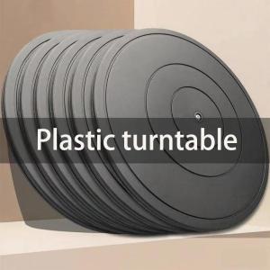 Heavy Duty Rotating Swivel Steel Ball Bearings Stand for Monitor TV Turntable Lazy Susans Black Round Shape