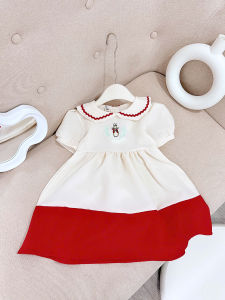 Váy bé gái cổ tròn cách điệu sz 10-30kg đầm bé gái mặc chơi noel chơi tết