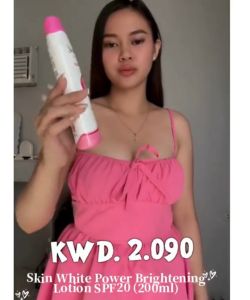 SkinWhite Lotion SPF20 200mL or 100mL– Power Whitening & Glutathione + Vitamin C Body Lotion