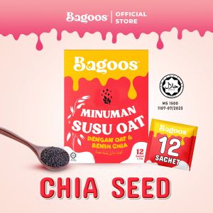 BAGOOS Oat Milk Drink With Chia Seed (35g X 12s)