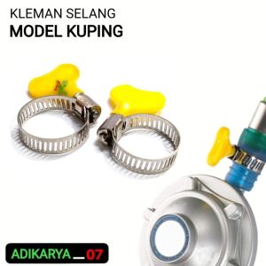 Klem Selang Kompresor Klem Kuping Kompresor Klem Selang 1/4" 5/16" 3/8" 1/2" Sampai 5/8"