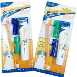 Bộ bàn chải kem đánh răng thú cưng thơm miệng chống sâu răng