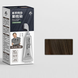 jieping Black Fruit Dyeing Cream Plant Extract Hair Dye Essence Fruit Essence Hair Dyeing Comb Natural Black Hair Dye Cream Hair Dye for Gray Hair Coverage with Comb  for Gray Hair  Black Hair Color Cream