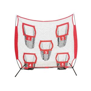 7x7 Heavy Duty Football Throwing Net Quarterback Traini With 5 Throwing Targets