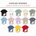 HYPE Kaos Couple Orange Cat and Dog Siberian Husky Tshirt Pria Wanita - Atasan Sablon DTF. 