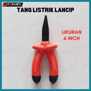 Camel Tang Lancip 6" Listrik Kabel Elektronik Tang Listrik Buaya 6 Inch Inci Tang Cucut