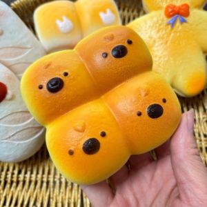 OKDEALS Slow Rebound Simulation Bread Pinch Photo Props Hand Relaxation Squeeze Stress Toy Creative Stress Relief Realistic Food Fidget Toy Party Gift